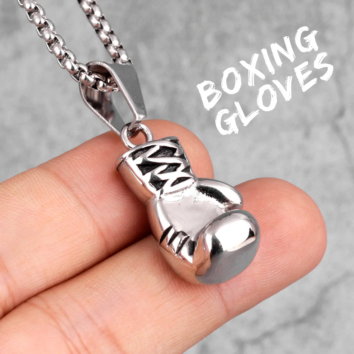 Fitness Bodybuilding Stainless Steel Men Necklaces Pendants