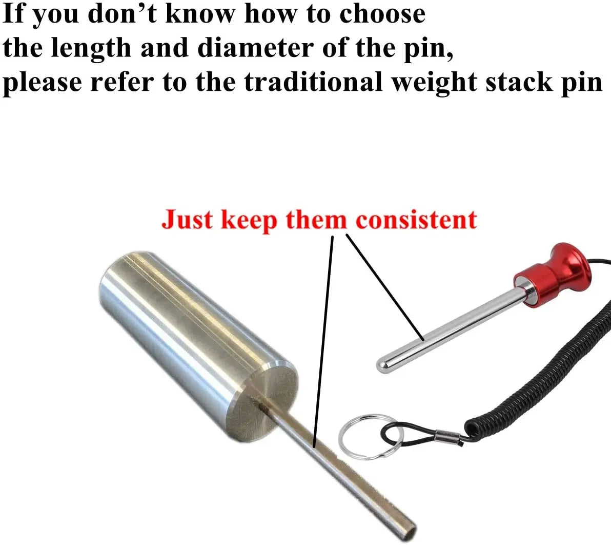 Gym Weight Stack Replacement Pin