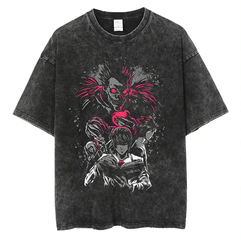 Death Note Washed Oversized Tee