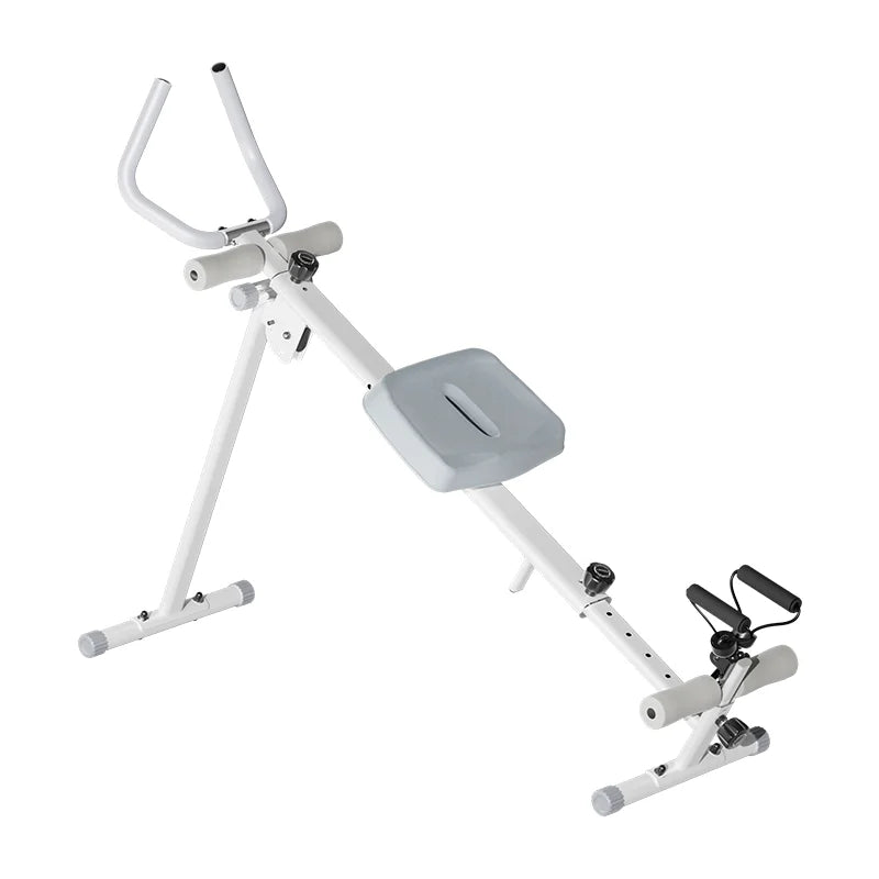 4-in-1 ab-trainer combined rowing machine with adjustable height levels