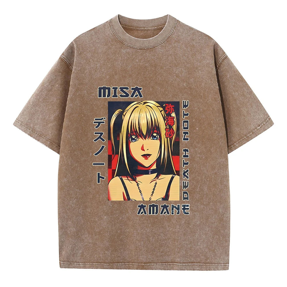 Gym Anime Washed Oversized Tee