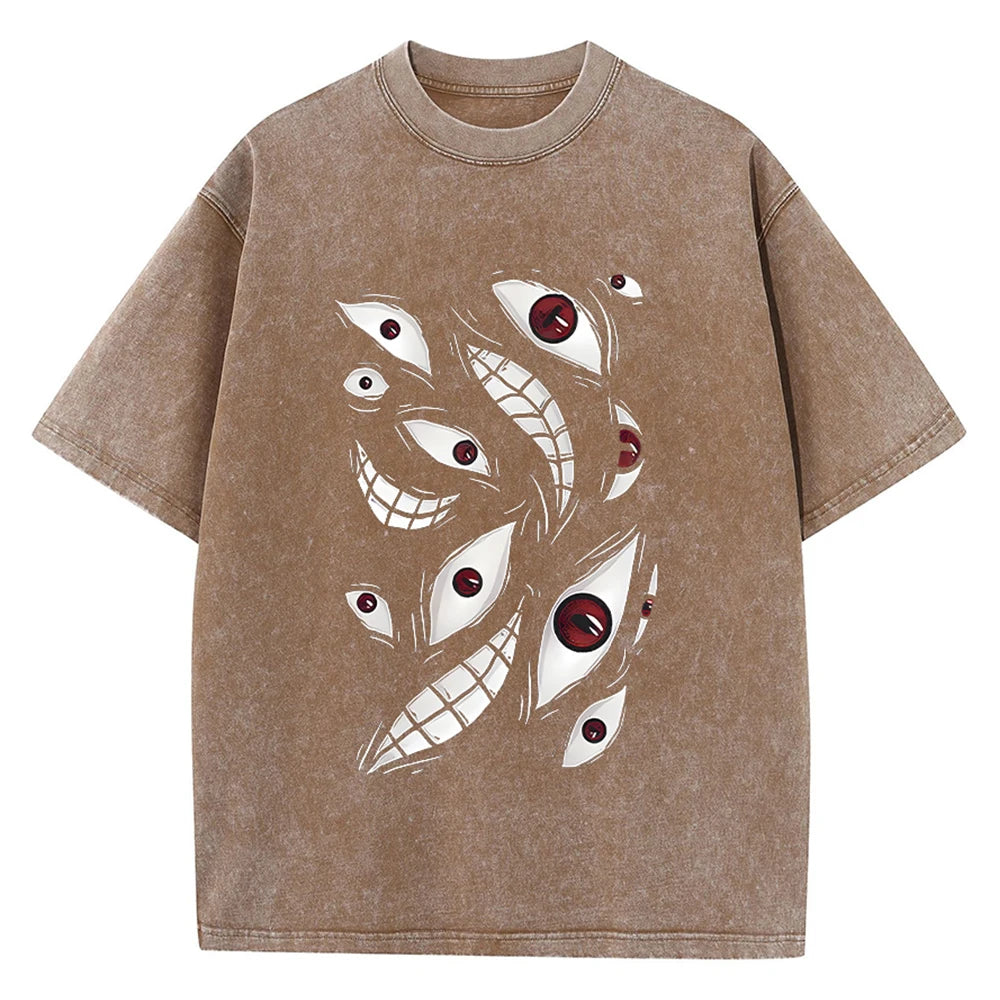 Gym Anime Washed Oversized Tee
