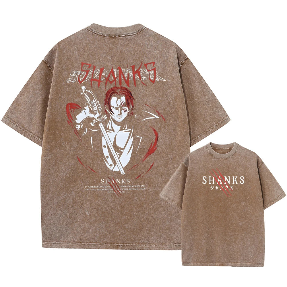 One Piece "Shanks" Washed Oversized Tee