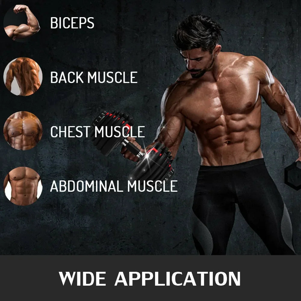 24KG Adjustable Dumbbells Set