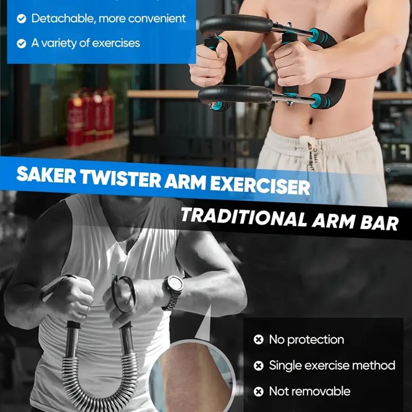 U-Shaped Hand Gripper Strength Training Equipment Home Workout
