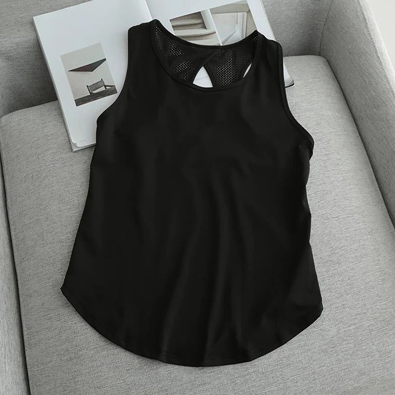 Women's Backless Loose Yoga Tank Top