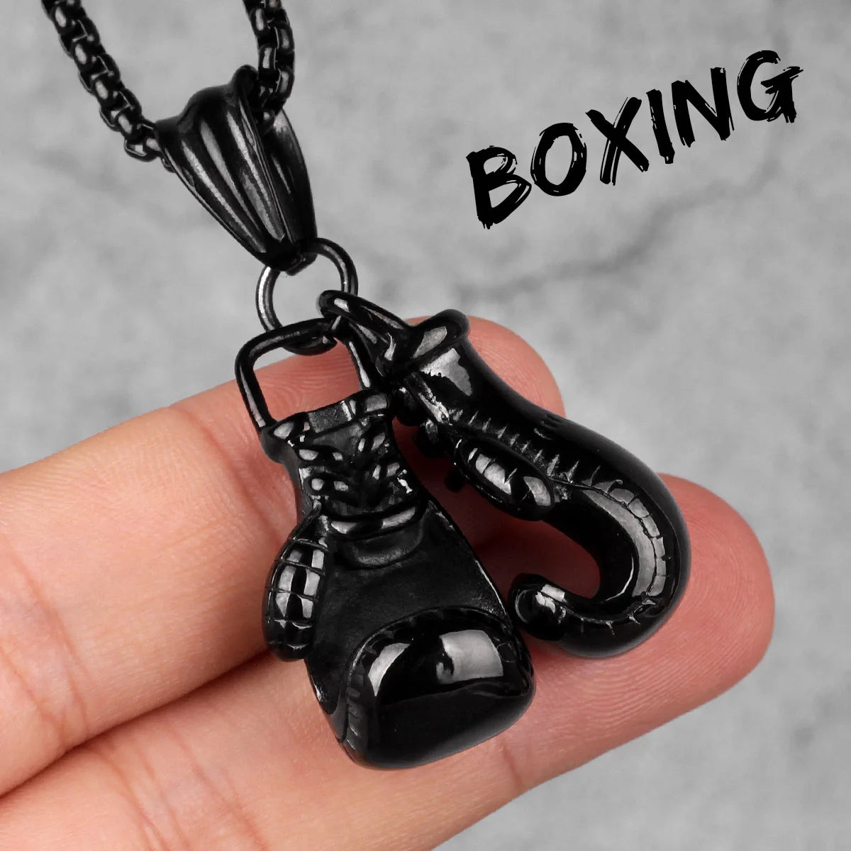Fitness Bodybuilding Stainless Steel Men Necklaces Pendants