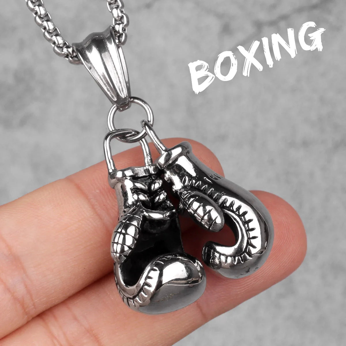 Fitness Bodybuilding Stainless Steel Men Necklaces Pendants