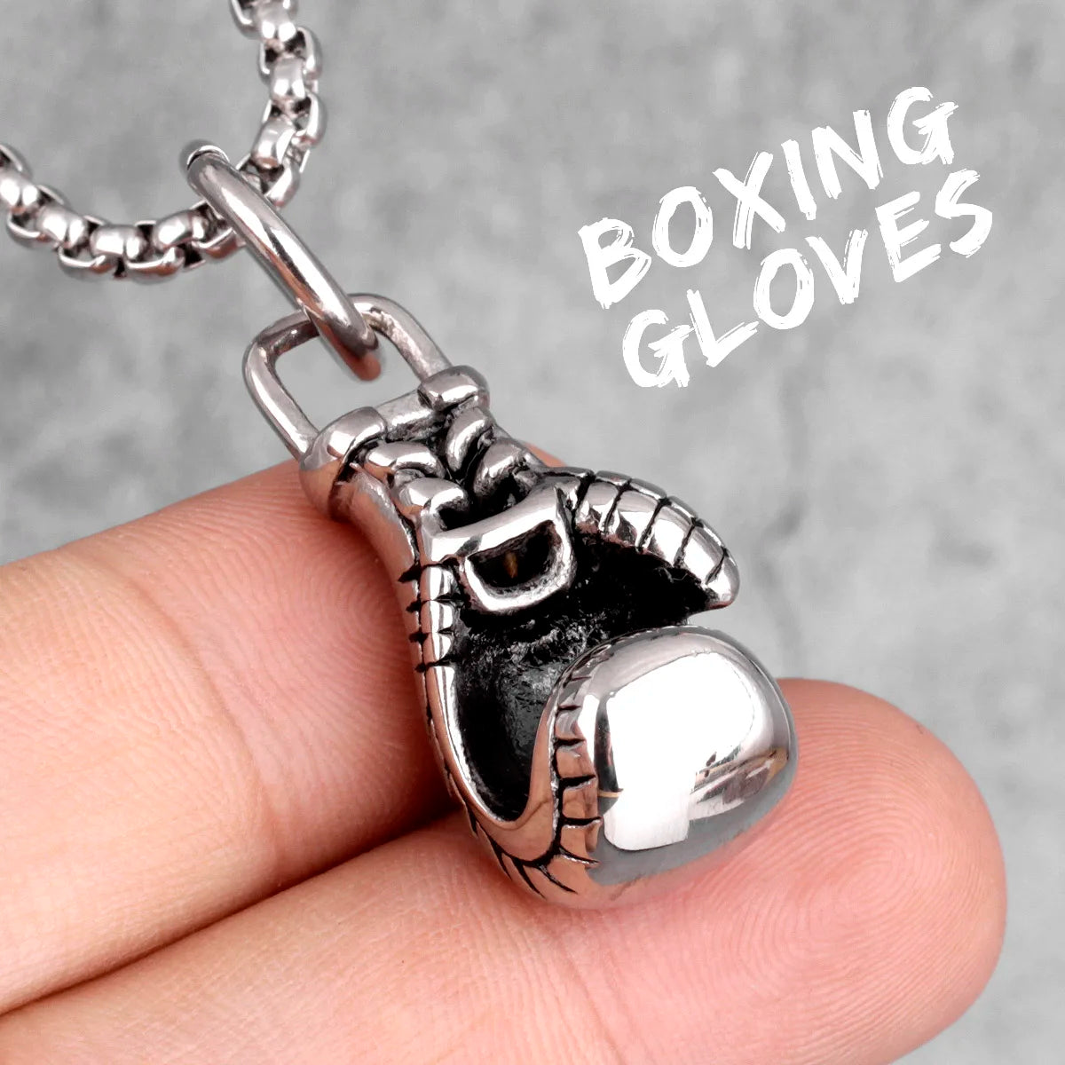 Fitness Bodybuilding Stainless Steel Men Necklaces Pendants