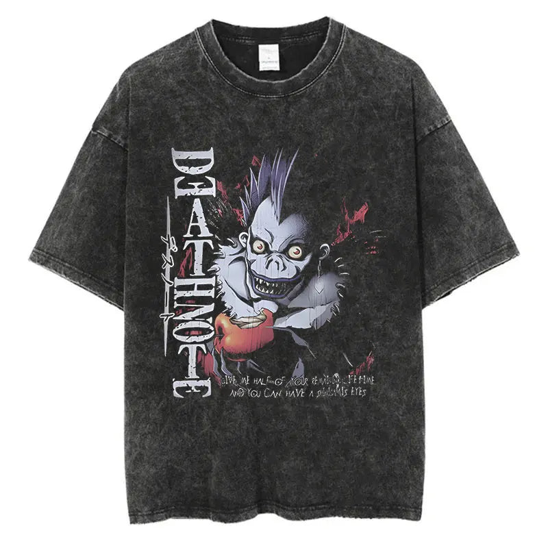 Death Note Washed Oversized Tee