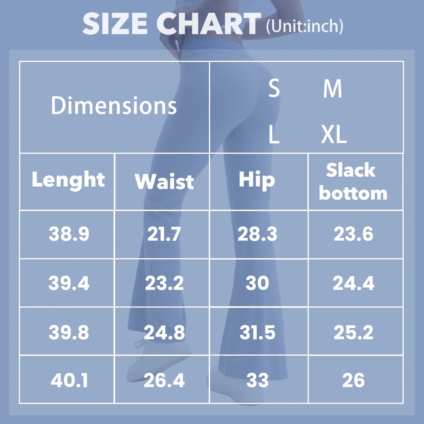 3pcs Women's Flare Yoga Pants Waistband