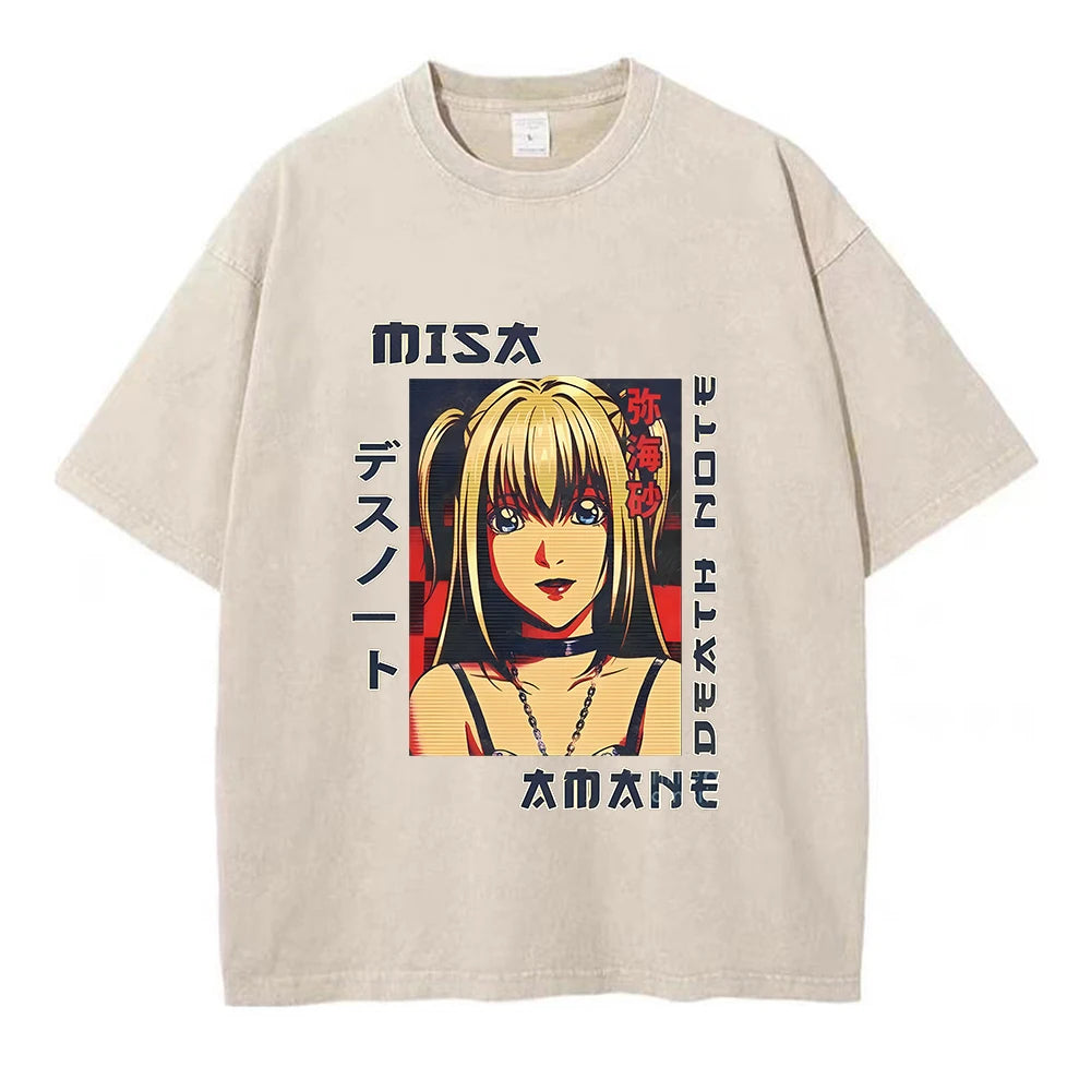 Gym Anime Washed Oversized Tee
