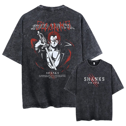 One Piece "Shanks" Washed Oversized Tee