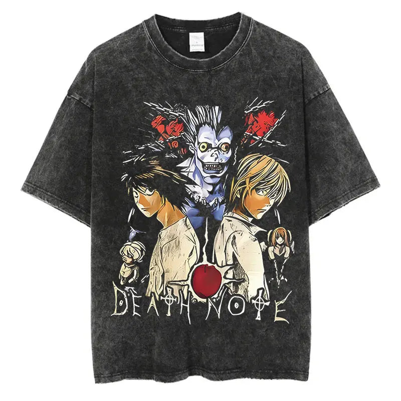 Death Note Washed Oversized Tee