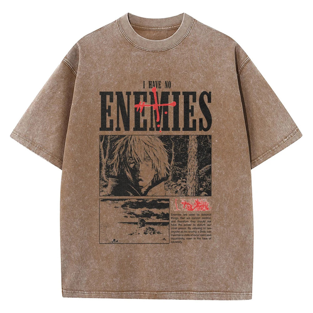Gym Anime Washed Oversized Tee