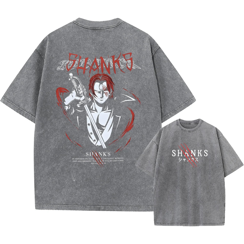 One Piece "Shanks" Washed Oversized Tee