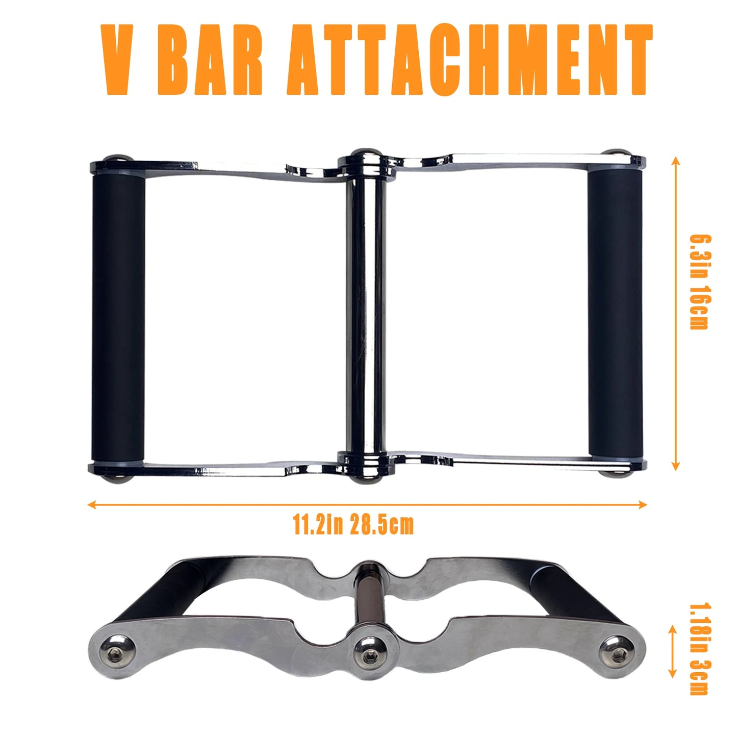 V Bar Row Landmine Handle Attachment for Barbell Bars