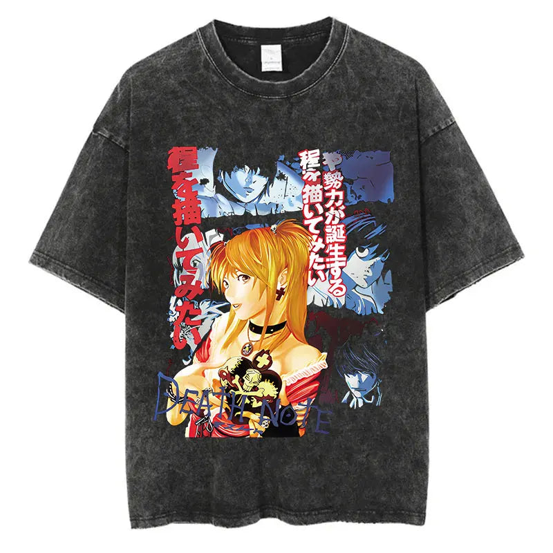 Death Note Washed Oversized Tee
