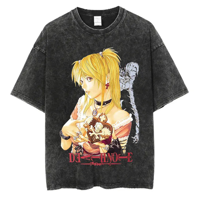 Death Note Washed Oversized Tee
